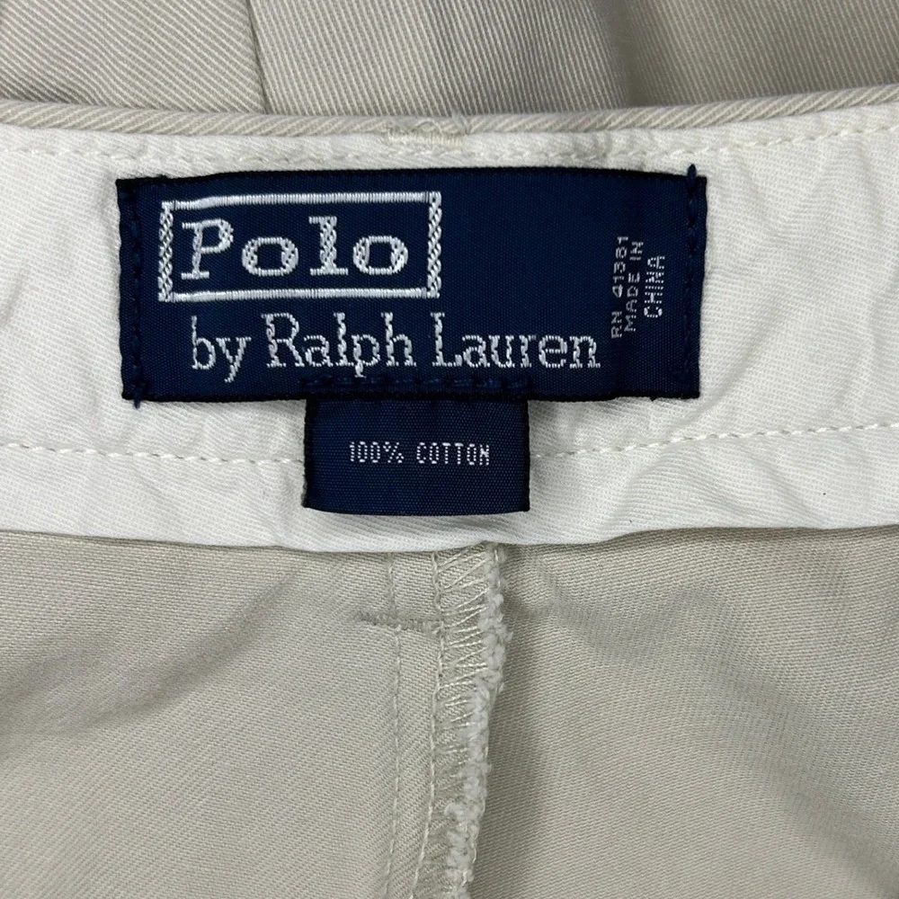 Polo Ralph Lauren Classic Chino Pants Beige Men's Size‎ 38 x 32 Cotton Casual